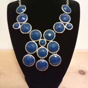 Turquoise and Silver Statement Necklace
